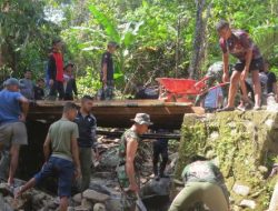 TMMD ke 120 Kodim 1401 Majene Bangun Jembatan Baru di Desa Tallambalao