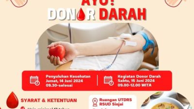 Jelang Hari Donor Darah Sedunia, UTD RSUD Sinjai Siapkan Coto Gratis