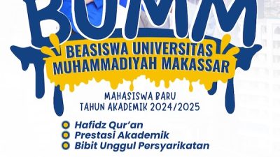 Unismuh Makassar Buka Pendaftaran Beasiswa Untuk Maba, Cek Cara Daftarnya!
