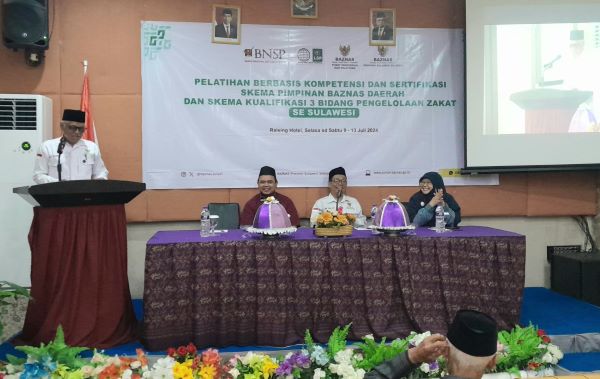 Tingkatkan Profesionalisme, Baznas Gelar Pelatihan Kompetensi dan Sertifikasi se-Sulawesi