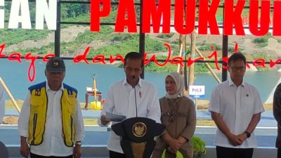 Bendungan Pamukkulu Takalar Diresmikan Jokowi, Habiskan Rp1,8 Triliun