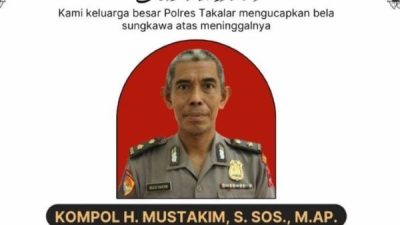 Innalillahi, Wakapolres Takalar Kompol Mustakim Meninggal Dunia