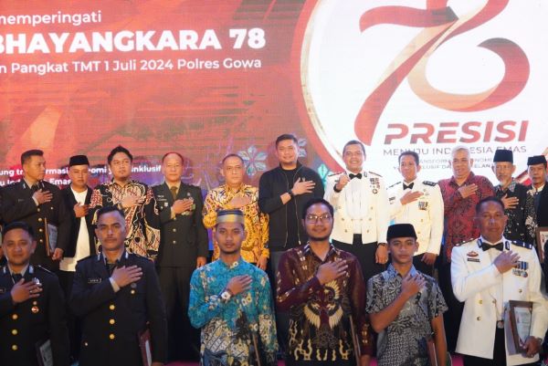 HUT Bhayangkara Ke-78, Bupati Adnan Puji Komitmen Polres Gowa