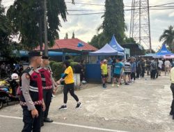 Personel Polres Sinjai Amankan Rute yang Dilalui Peserta Fun Run