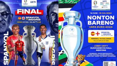 Final EURO 2024, Spanyol vs Inggris! RCTI Hadirkan Nonton Bareng di Serpong
