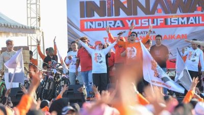 Indira Yusuf Ismail Perkuat Dukungan Pilwalkot Lewat Senam Ininnawa