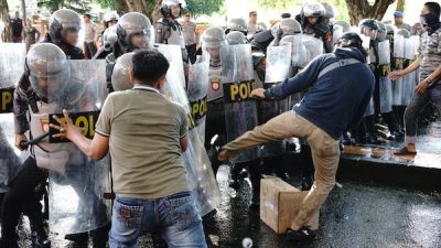 Cegah Aksi Kerusuhan di Pilkada, Polres Bantaeng Gelar Simulasi Anti Huru Hara