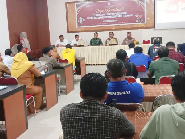 Gelar Rakor, KPU Jeneponto Mulai Bedah PKPU 8 Tahun 2024