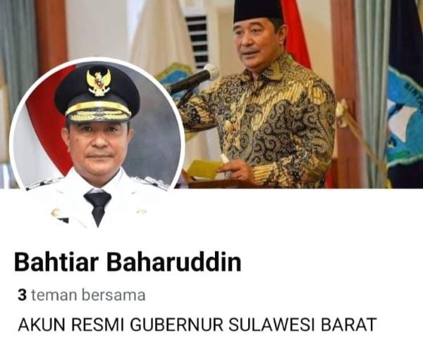 Akun Palsu Mengatasnamakan Pj Gubernur Sulbar Kembali Beredar