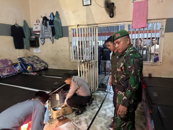 Rutan Kelas II B Majene Gelar Penggeladahan Blok Hunian Narapidana