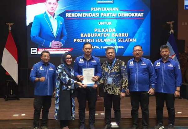 Demokrat Usung Andi Ina-Abustan di Pilkada Barru 2024