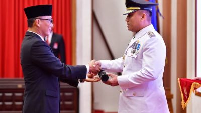 Pj Gubernur Sulsel Lantik Andi Winarno Jadi Pj Bupati Bone