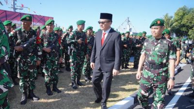 Pemberangkatan Satgas Yonzipur, Wujud Nyata Hubungan Erat Pemprov Sulsel dan TNI-Polri