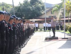 Cegah Kericuhan, Polresta Mamuju Gelar Apel Kesiapan Pengamanan Aksi Kawal Putusan MK