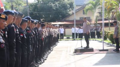 Cegah Kericuhan, Polresta Mamuju Gelar Apel Kesiapan Pengamanan Aksi Kawal Putusan MK