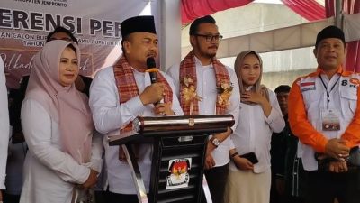 Puluhan Ribu Pendukung Kawal MSP-NAQ Mendaftar di KPU Jeneponto