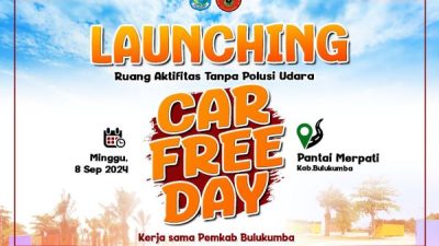 Car Free Day Kembali Digelar di Pantai Merpati Bulukumba