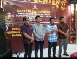 KPU Tetapkan 4 Pasangan Calon Bupati Bertarung di Pilkada Sinjai