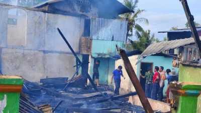 2 Rumah Panggung Hangus Terbakar di Jeneponto, Kerugian Capai Rp560 Juta