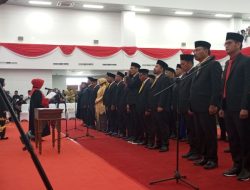 Sebanyak 45 Anggota DPRD Sulbar Priode 2024-2029 Resmi Dilantik