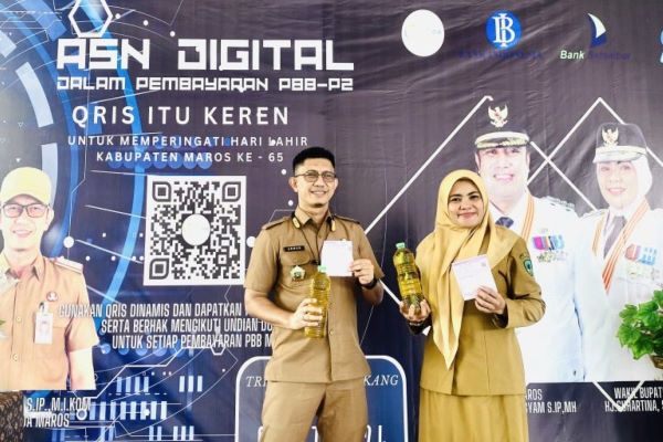 Bank Sulselbar dan BI Dorong Pembayaran PBB Digital di Kabupaten Maros Melalui QRIS