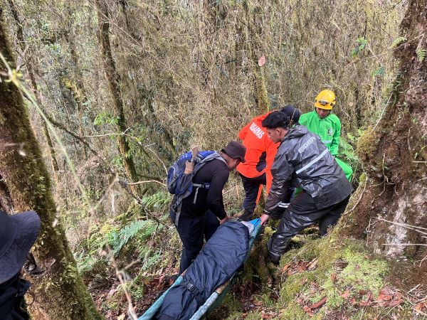 Tim SAR Gabungan Evakuasi Pendaki di Gunung Gandang Dewata