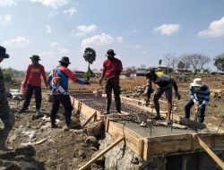 Tingkatkan Kualitas Infrastruktur, Pelaksanaan Pengecoran Plat Dekker Pertama TMMD Mulai Dilakukan