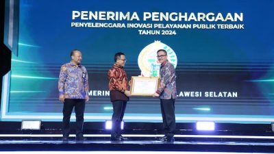 Pemprov Sulsel Dianugerahi 2 Penghargaan Pelayanan Publik oleh Kementerian PANRB