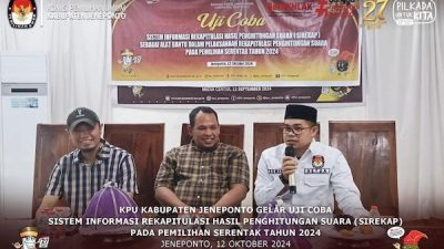 Jelang Pilkada 2024, KPU Jeneponto Mulai Lakukan Uji Coba SIREKAP