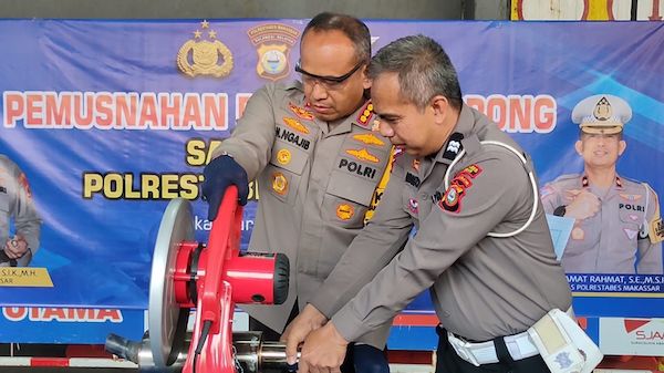 Satlantas Bentuk Timsus Tertibkan Knalpot Brong di Makassar