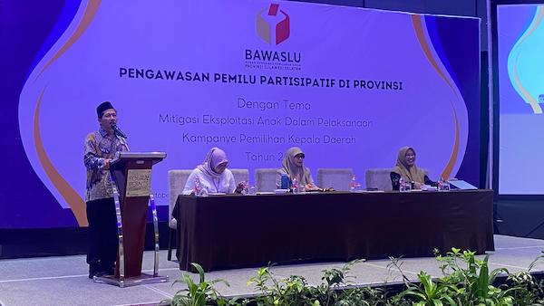 Bawaslu Sulsel Imbau Paslon Tidak Libatkan Anak Dalam Kampanye