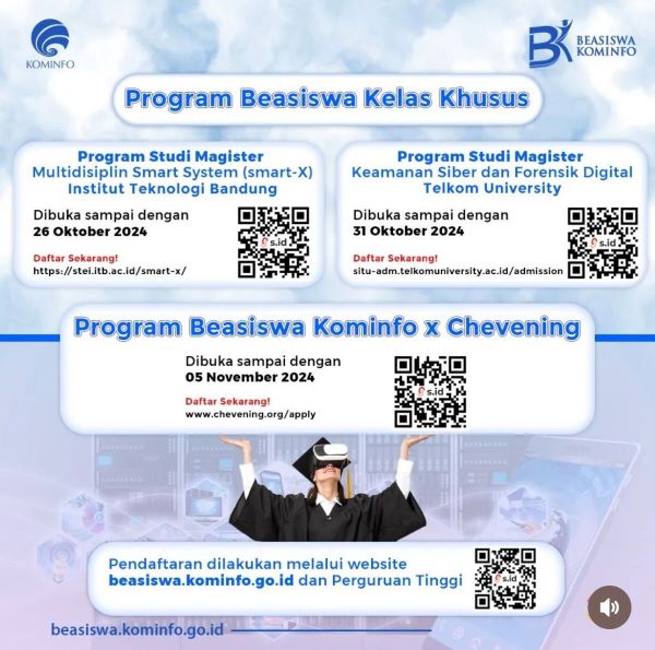 Pendaftaran Beasiswa S2 Kominfo Kelas Khusus Diperpanjang, Cek Jadwalnya!