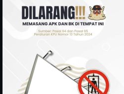 Bawaslu Bantaeng Larang Pemasangan APK Pilkada di Tempat Umum