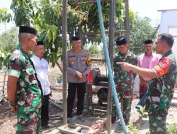 Pastikan Pembuatan Sumur Bor, Dandim 1425 Jeneponto Tinjau Lokasi