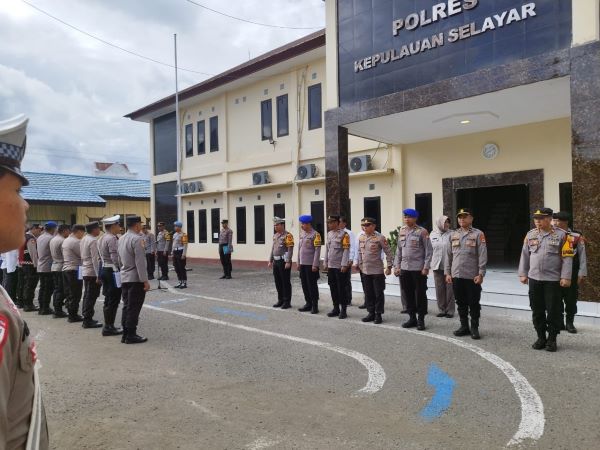 Polres Selayar Kerahkan 150 Personel untuk Amankan Debat Kedua Pilkada di Makassar