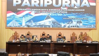 Pemkot Makassar dan DPRD Sepakati KUA-PPAS APBD 2025