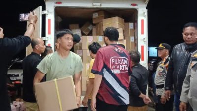 Sebanyak 596.928 Kertas Suara Pilkada Tiba di Gudang KPU Jeneponto