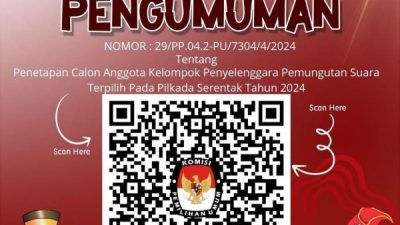 KPU Jeneponto Resmi Umumkan Hasil Seleksi Anggota KPPS Pilkada 2024