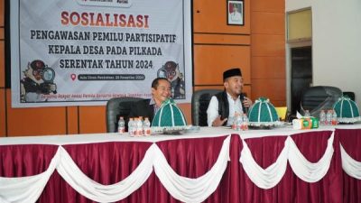 Sosialisasi Netralitas, Bawaslu Lutim Harap Kades jadi Pelopor Pendidikan Politik