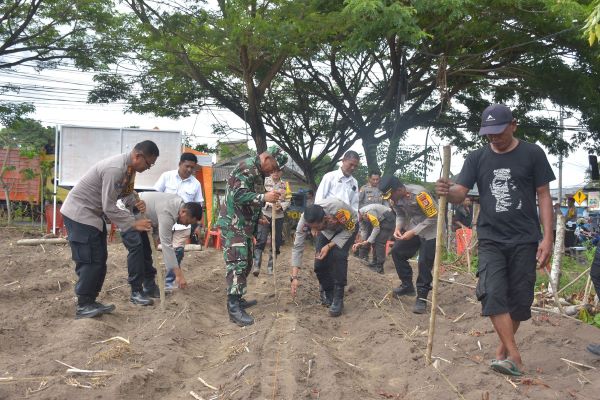 Dukung Ketahanan Pangan Nasional, Polres Bulukumba Siapkan Lahan Untuk Tanam Bibit Jagung