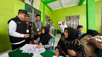 Sekprov Sulsel Tinjau Pencoblosan Pilkada di Kabupaten Gowa