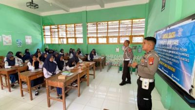 Tingkat Pelanggaran Kalangan Pelajar Tinggi, Satlantas Polres Majene Gencar Sosialisasi