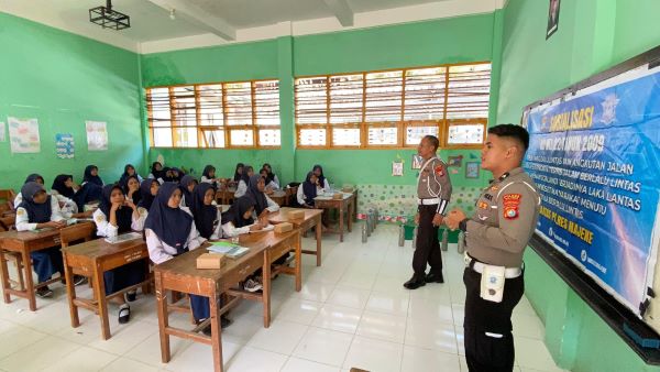 Tingkat Pelanggaran Kalangan Pelajar Tinggi, Satlantas Polres Majene Gencar Sosialisasi