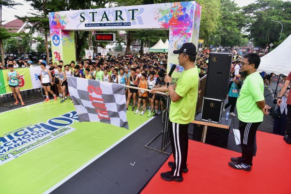 Inisiasi Dinas Pendidikan, High School Marathon Diikuti Ratusan Pelajar se-Sulsel