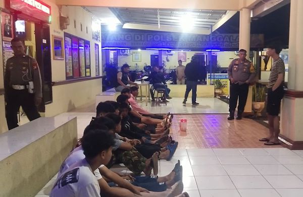 Pesta Miras, 12 Remaja di Makassar Diamankan Polisi