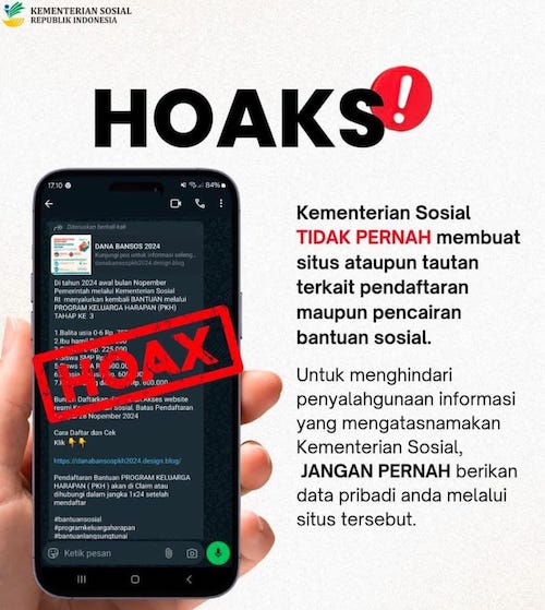 Cek Fakta : Situs Dana Bansos 2024