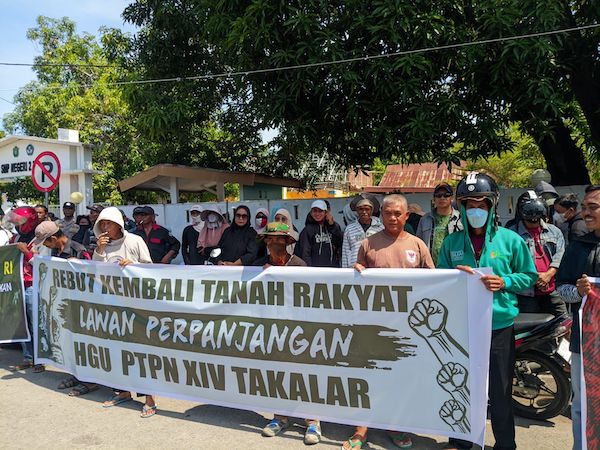 Petani Polongbangkeng Kembali Aksi, Protes Aktivitas Ilegal PTPN di Takalar