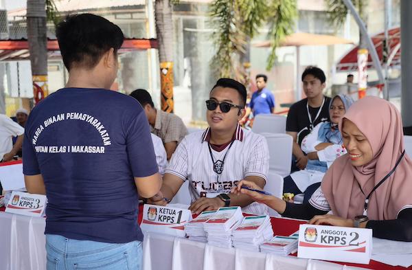 Warga Binaan Rutan Makassar Antusias Menyuarakan Hak Pilih di Pilkada Serentak 2024