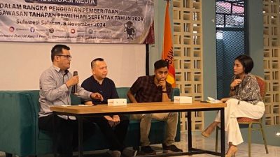 Bawaslu RI Gelar Konsulidasi Bersama Media di Sulsel