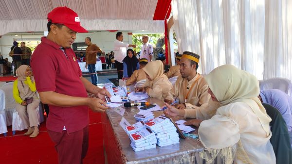 Jelang Pemilihan, KPU Jeneponto Gelar Simulasi Pencoblosan Surat Suara